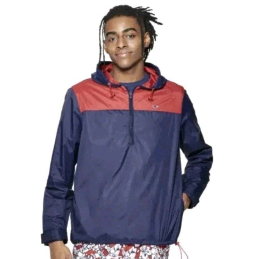 vineyard vines / Target Men's Light Weight Color Blocked Jacket Navy/Red sz L